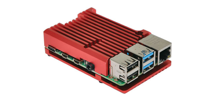 H8954 Red Armour Case To Suit Raspberry Pi 4