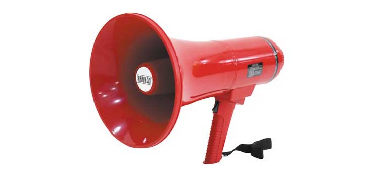 A1982B Alert Evacuation Megaphone 25W (35W Max) Red Rechargeable