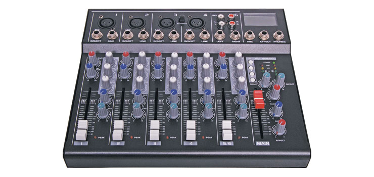 A2651 6 Channel Mixing Desk With USB Playback