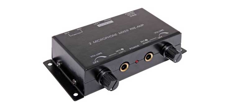 A3044 2 Channel Microphone Mixer Pre-Amplifier