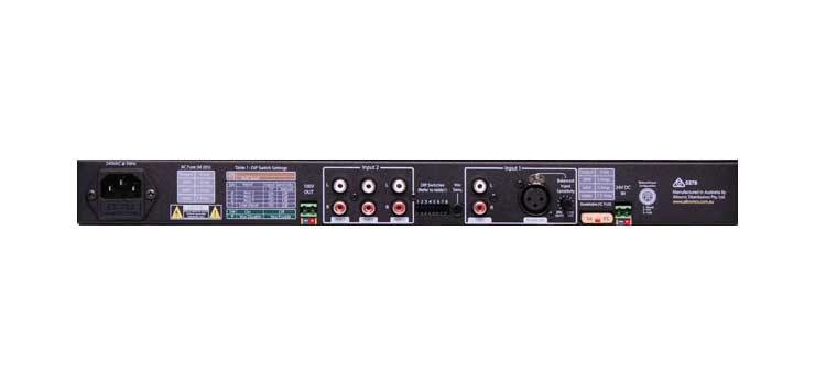 A4245 Compact 1RU Public Address (PA) Mixer Amplifier 60W