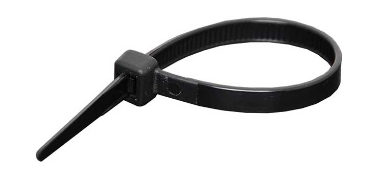 H4068 120mm x 4.8mm UV Resistant Nylon Cable Ties Black Pk 100
