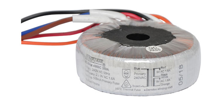 M4909C 240/9+9 30VA Toroidal Transformer