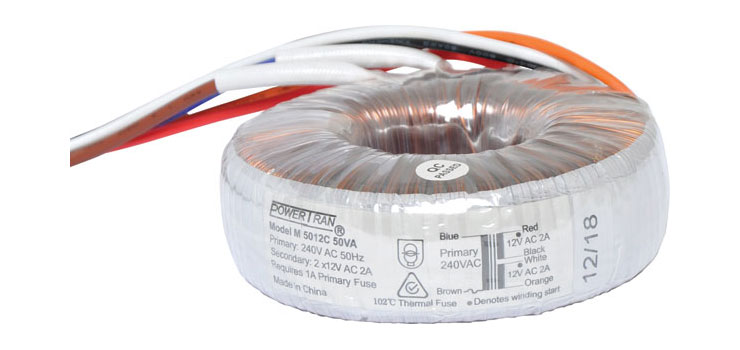 M5012C 12 + 12 50VA Toroidal Transformer