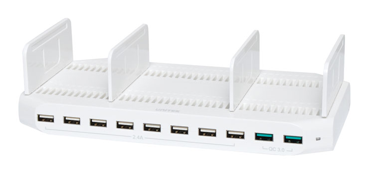 10-Port USB Charging Station