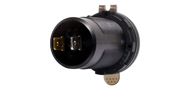 P0696B 12V 58W Dual PD / QC3.0 USB Car Charger With Voltmeter