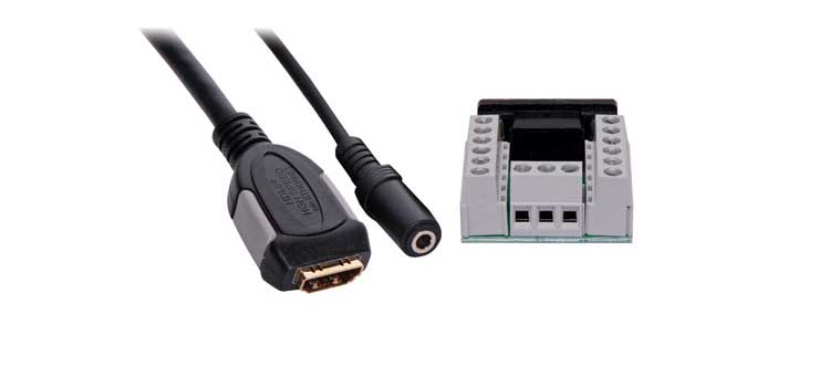 P5950 HDMI VGA, 3.5mm, Wallplate Flyleads and terminal