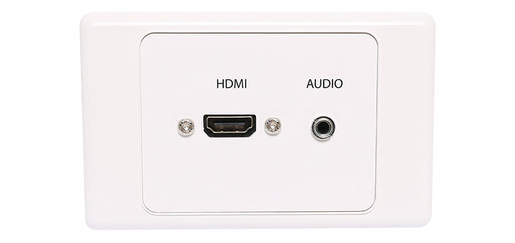 P5971 HDMI 3.5mm Single Wallplate with Flyleads