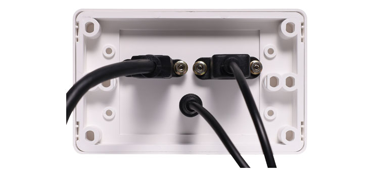 P5977 3.5mm Audio, USB Type A & HDMI Fly Lead Wallplate