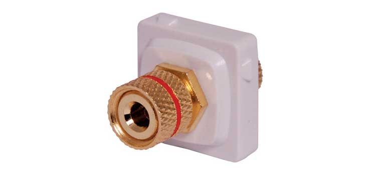 P6996 Red Binding Post / Banana HPM Clip-In Mechanism