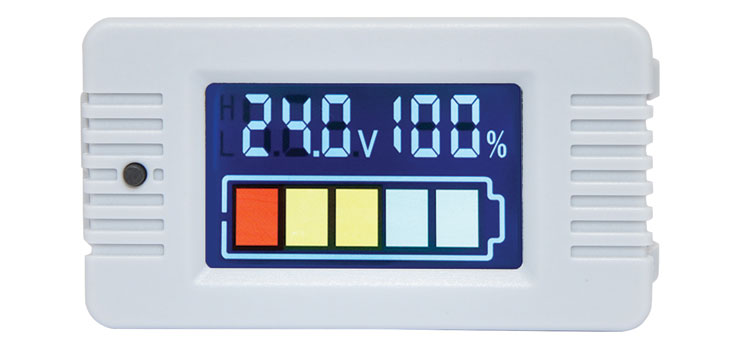 Q0587 Flush Mount Battery Capacity Meter