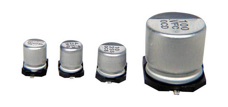 R9547 100uF 25V SMD Electrolytic Capacitor PK 5