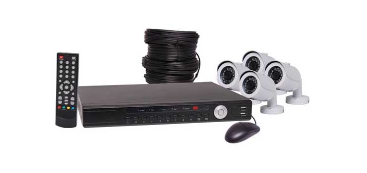 S9901F 1080p AHD Real Time CCTV DVR And 4 Camera Bullet Package 