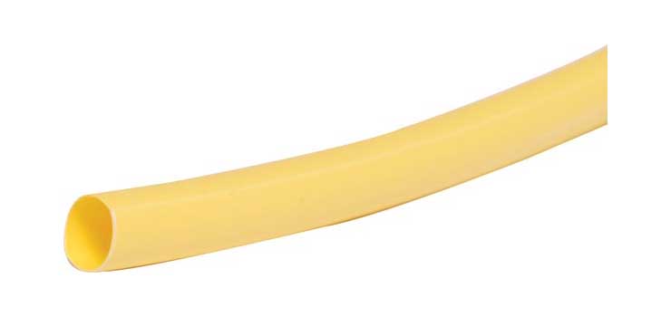 W0979 Yellow 30mm Heat Shrink Tubing 1.2m Length