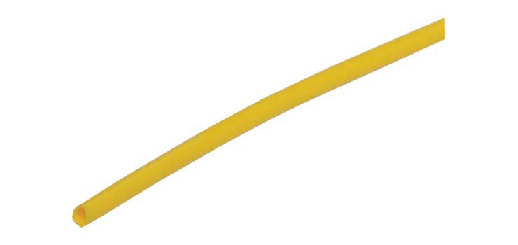 W0970A Yellow 1.5mm Heat Shrink Tubing 1.2m Length