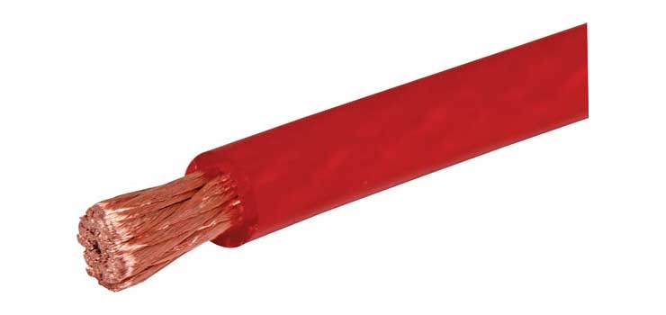 W4190A 0AWG 250A Red Power Cable