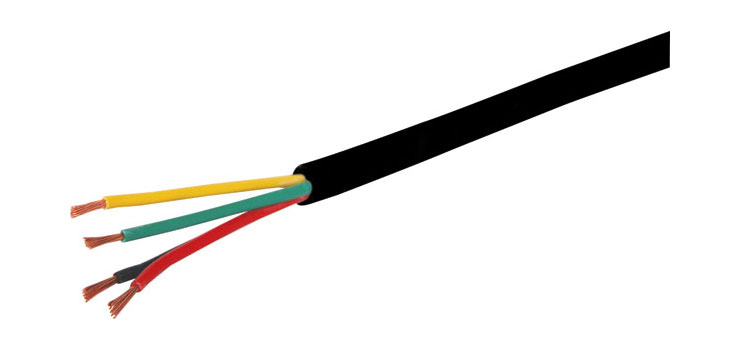 WA2355 21AWG Black 4 Core Security Cable