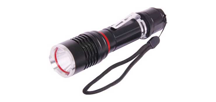 X0212 USB Rechargeable LED Aluminium Hand Torch