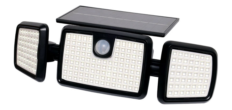 X2384 600 Lumen Solar Powered Security Sensor Floodlight