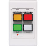 A4581V Remote Alert Evac Bell UTP Wallplate to suit  4565A & A4500B