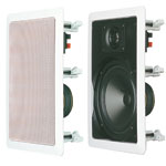 C0871 165mm 35W 2 Way Rectangular In-Wall Ceiling Speaker Pair