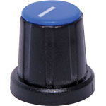 H6022 18mm Blue Cap D Shaft Plastic Knob