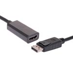 P6555A 20cm DisplayPort Male to HDMI Female Passive Lead
