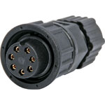 P9407 7 Pin 5A Screw-On Female Line IP66 Waterproof Socket